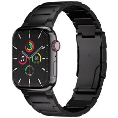 Accezz Mattes Titanstahlarmband für die Apple Watch Series 1-9 / SE - 38/40/41 mm / Series 10 - 42 mm - Schwarz