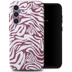 Selencia Vivid Back Cover für das Samsung Galaxy S23 FE - Trippy Swirl Dark Rose