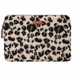 Selencia Teddy Laptop Hülle 13-14 Zoll - Laptop Sleeve - Leopard