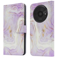 imoshion Design Klapphülle für das Xiaomi Redmi A3 - Purple Marble