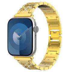 Selencia Sparkle Armband für die Apple Watch Series 1-9 / SE - 38/40/41 mm / Series 10 - 42 mm - Gold