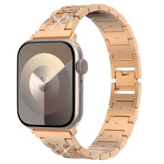 Selencia Sparkle Armband für die Apple Watch Series 1-9 / SE - 38/40/41 mm / Series 10 - 42 mm - Roségold