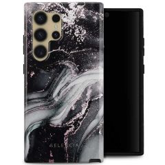 Selencia Vivid Back Cover für das Samsung Galaxy S24 Ultra - Chic Marble Black