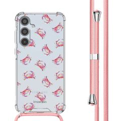 imoshion Design Hülle mit Band für das Samsung Galaxy A35 - Crab Watercolor