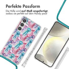 imoshion Design Hülle mit Band für das Samsung Galaxy S24 Plus - Jellyfish Watercolor