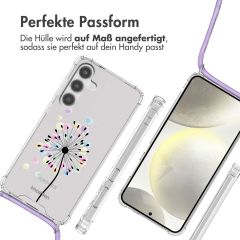 imoshion Design Hülle mit Band für das Samsung Galaxy S24 Plus - Sandstone Dandelion