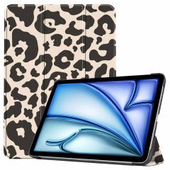 imoshion Design Trifold Klapphülle für das iPad Air 13 Zoll (2024) M2 - Leopard