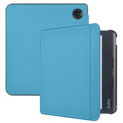 imoshion Slim Hard Case Sleepcover mit Stand für das Kobo Libra Colour - Hellblau