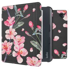 imoshion Design Slim Hard Case Sleepcover mit Stand für das Kobo Libra Colour - Blossom