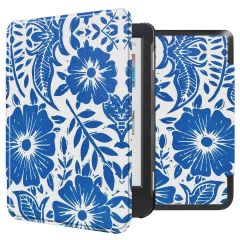 imoshion Design Slim Hard Case Sleepcover für das Kobo Clara Colour / Kobo Clara BW - Flower Tile