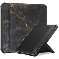 imoshion Design Klappbare Klapphülle für das  Kobo Libra Colour - Black Marble