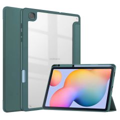 iMoshion Trifold Hardcase Klapphülle für das Samsung Galaxy Tab S6 Lite (2020-2024) - Grün
