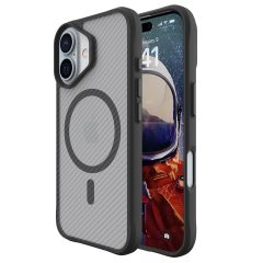 imoshion Rugged Hybrid Carbon Case mit MagSafe für das iPhone 16 Plus - Schwarz