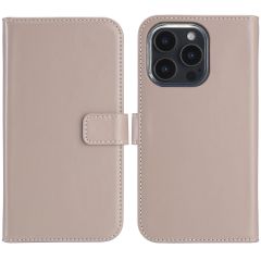 Selencia Echtleder Klapphülle für das iPhone 16 Pro Max - Dusty Pink