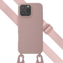 Selencia Silikonhülle mit abnehmbarem Band für das iPhone 16 Pro Max - Sand Pink