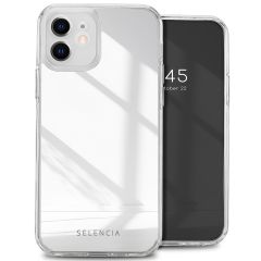 Selencia Mirror Back Cover für das iPhone 12 - Hülle mit Spiegel - Silber