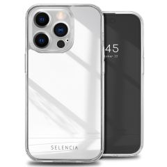 Selencia Mirror Back Cover für das iPhone 14 Pro - Hülle mit Spiegel - Silber