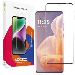 Accezz Full Cover Screen Protector aus gehärtetem Glas für das Motorola Moto G85