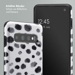 Selencia Vivid Back Cover für das Samsung Galaxy S10 - Trendy Leopard