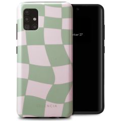 Selencia Vivid Back Cover für das Samsung Galaxy A51 - Groovy Sage Green