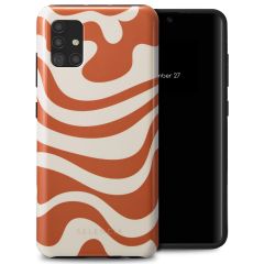 Selencia Vivid Back Cover für das Samsung Galaxy A51 - Dream Swirl Orange