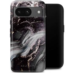 Selencia Vivid Back Cover für das Google Pixel 8 - Chic Marble Black