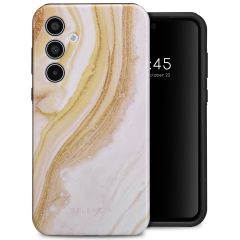 Selencia Vivid Back Cover für das Samsung Galaxy A35 - Chic Marble Gold