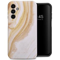 Selencia Vivid Back Cover für das Samsung Galaxy A15 (5G/4G) - Chic Marble Gold