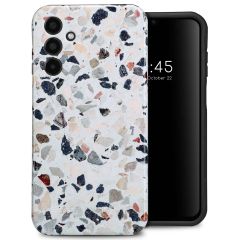 Selencia Vivid Back Cover für das Samsung Galaxy A15 (5G/4G) - Chic Terazzo