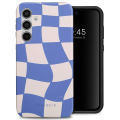 Selencia Vivid Back Cover für das Samsung Galaxy A55 - Groovy Sapphire Blue