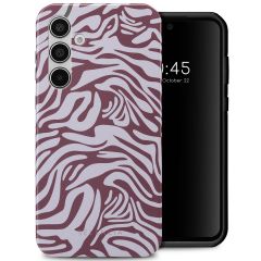 Selencia Vivid Back Cover für das Samsung Galaxy A55 - Trippy Swirl Dark Rose