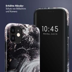 Selencia Vivid Back Cover für das iPhone 11 - Chic Marble Black