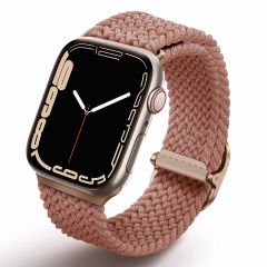 Uniq Aspen Geflochtenes Armband für die Apple Watch 1-9 / SE – 38/40/41 mm – Grapefruit Pink