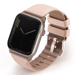 Uniq Linus AiroSoft™ Silikonarmband für die Apple Watch 1-9 / SE - 38/40/41 mm / Series 10 - 42 mm - Rose Pink