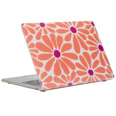 imoshion Design Laptop Cover für MacBook Air 15 Zoll (2023) / Air 15 Zoll (2024) M3 chip - A2941 / A3114 - Orange Flower Connect