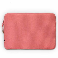 Selencia Cord Laptop Hülle 15-16 Zoll - Laptop Sleeve - Old Pink