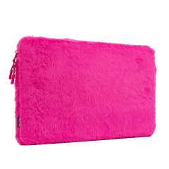 imoshion Fluffy Laptop Hülle 13-14 Zoll - Laptop Sleeve - Hot Pink