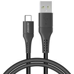 Accezz USB-C auf USB-Kabel für das Samsung Galaxy A40 - 1 m - Schwarz