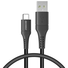Accezz USB-C auf USB-Kabel für das Samsung Galaxy S20 FE - 0,2 m - Schwarz