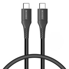 Accezz USB-C auf USB-C Kabel für das Samsung Galaxy A22 (5G) - 0,2 m - Schwarz