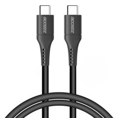 Accezz USB-C auf USB-C-Kabel für das Samsung Galaxy A22 (5G) - 1 m - Schwarz