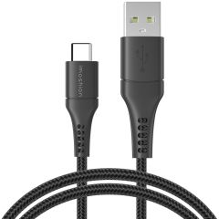 iMoshion USB-C auf USB-Kabel für das Samsung Galaxy A52 (5G) - Geflochtenes Gewebe - 1,5 m - Schwarz