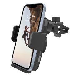 Accezz ﻿Handyhalterung Auto für das iPhone 12 Pro - Kabelloses Ladegerät - Lüftungsgitter - Schwarz