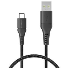 iMoshion Braided USB-C-zu-USB Kabel für das Samsung Galaxy A34 (5G) - 1 Meter - Schwarz