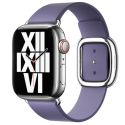 Apple Leather Band Modern Buckle für die Apple Watch Series 1-9 / SE - 38/40/41 mm - Größe M - Wisteria