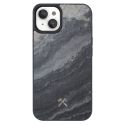 Woodcessories Bumper Case MagSafe für das iPhone 15 - Stone Camo Gray Black