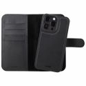 Holdit Wallet Case Magnet Plus für das iPhone 16 Pro - Schwarz