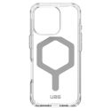 UAG Plyo Backcover MagSafe für das iPhone 16 Pro - Ice / Silver