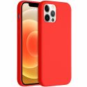 Accezz Liquid Silikoncase für das iPhone 12 (Pro) - Rot