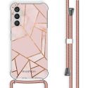 imoshion Design Hülle mit Band für das Samsung Galaxy A34 (5G) - Pink Graphic